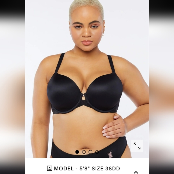 Fenty savage black tshirt bra most popular rihanna snug support  38DDD - Picture 1 of 13